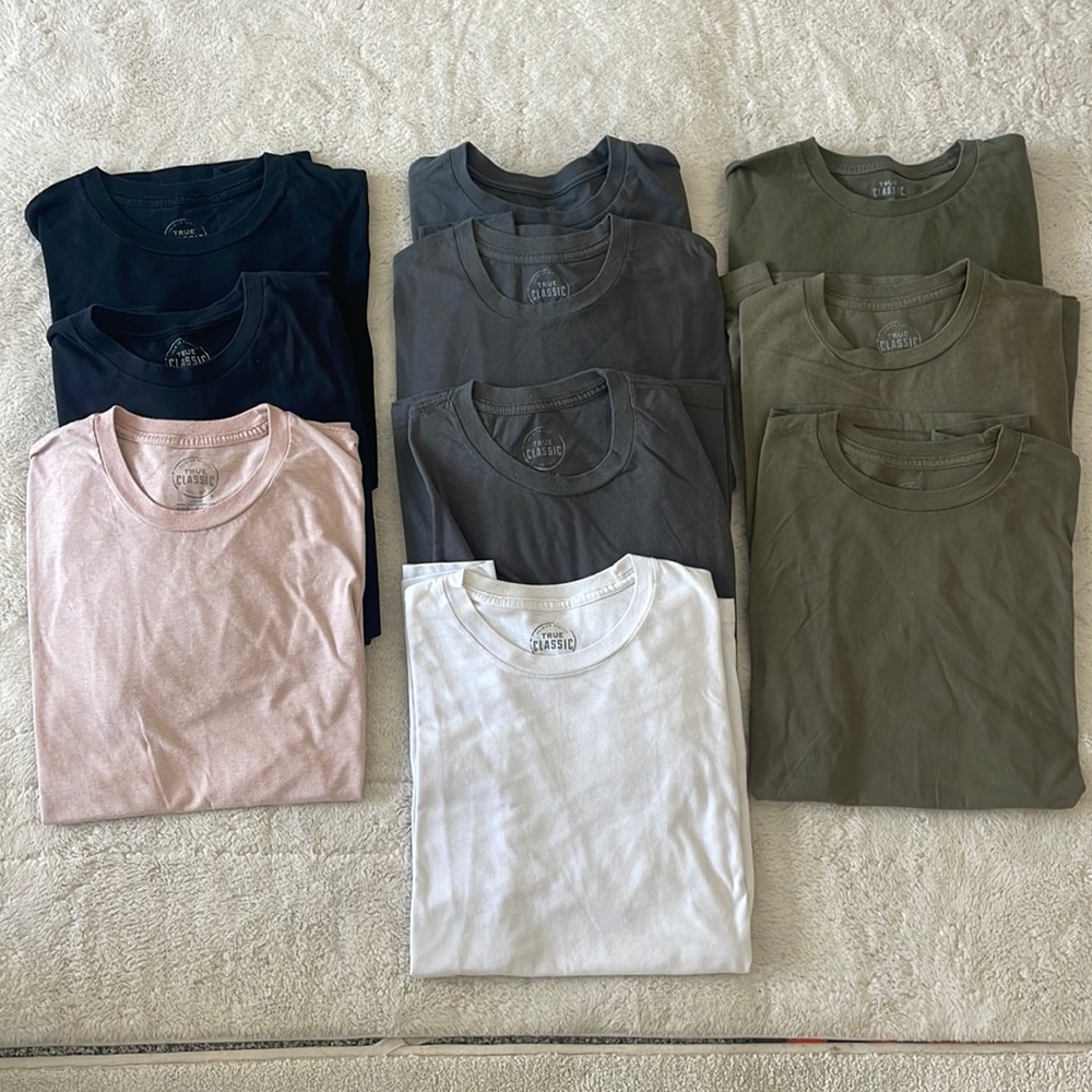 Bundle of 10 True Classic short sleeve shirts